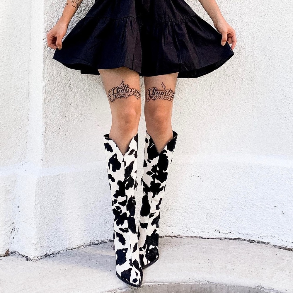Cowprint Western Boots | Inc International concepts